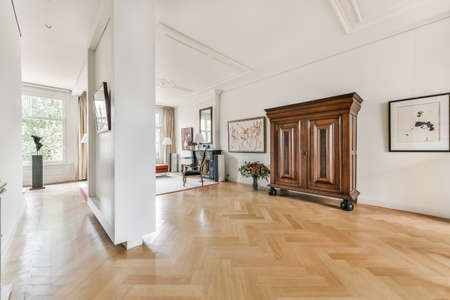 Bright interior design of a luxury house