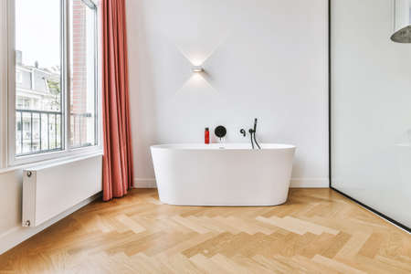Interior design of beautiful and elegant bathroomの写真素材