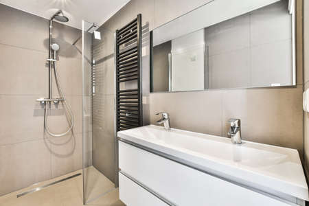 Interior design of beautiful and elegant bathroomの写真素材