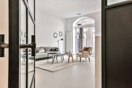 Interior of a beautiful living room. Modern and luxury room design