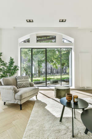 Interior of a beautiful living room. Modern and luxury room design