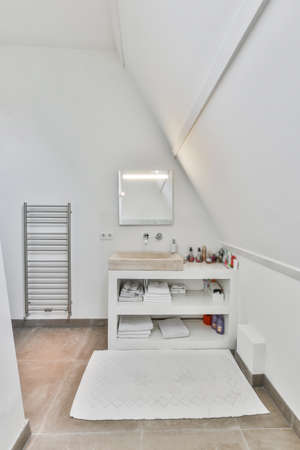 Interior design of beautiful and elegant bathroomの写真素材