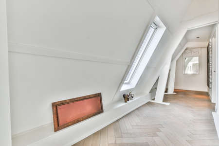 A cozy and spacious room in a luxury houseの写真素材