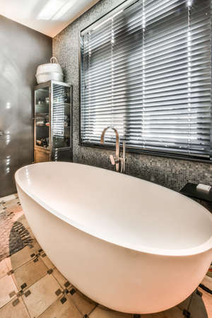 Interior design of beautiful and elegant bathroomの写真素材