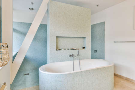 Interior design of beautiful and elegant bathroom