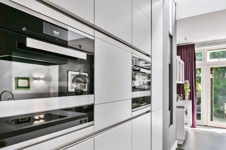 Close up of stylish oven in a kitchen