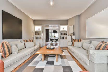 Luxury and beautiful living room interior designの写真素材