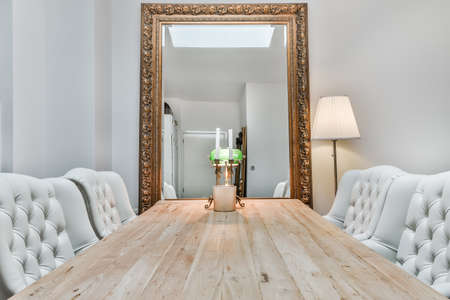 Luxury and beautiful dining room interior designの写真素材