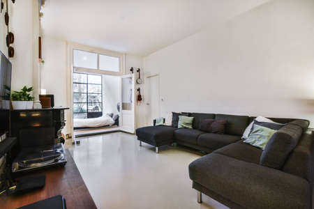 Interior of luxury and beautiful living room