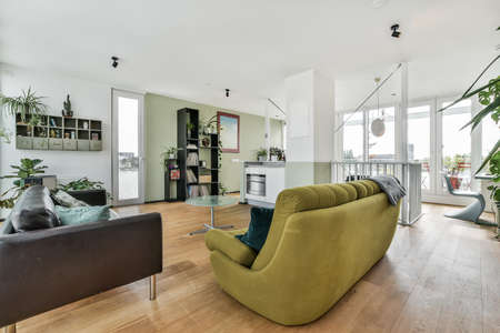 Interior of luxury and beautiful living room