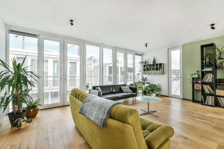 Interior of luxury and beautiful living room