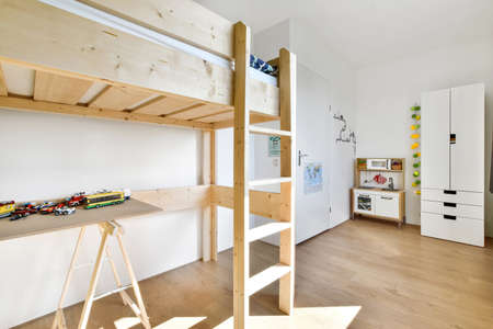 Bright interior design of a luxury houseの写真素材