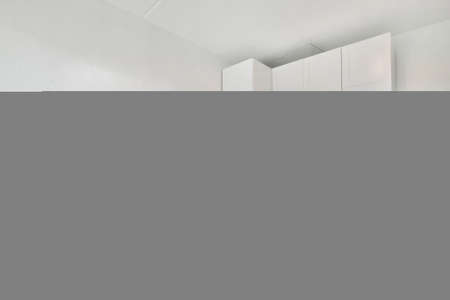 Designed in a minimalistic style bedroom interiorの写真素材