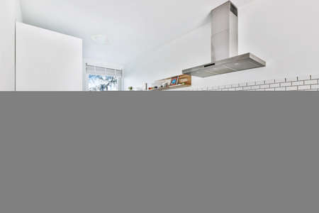 A bright kitchen in an elegant houseの写真素材