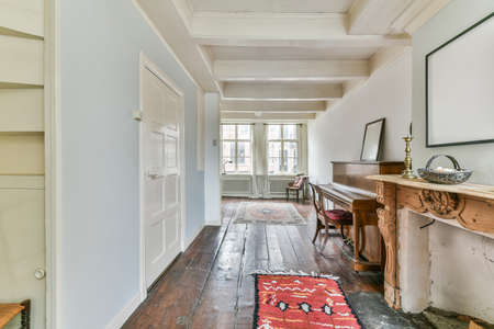 A cozy and bright room in a luxury house