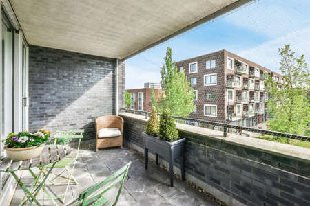 Beautiful view of residential area from balcony