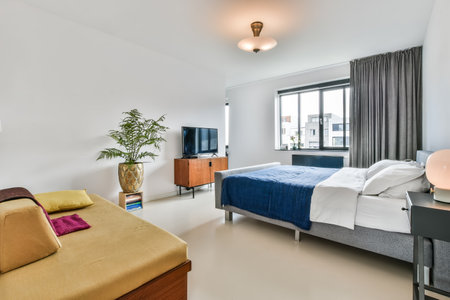 Luxury bedroom of house in beautiful design