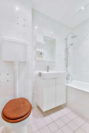 Interior design of luxury and beautiful bathroom