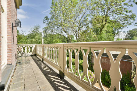 View of the beautiful balcony of the house