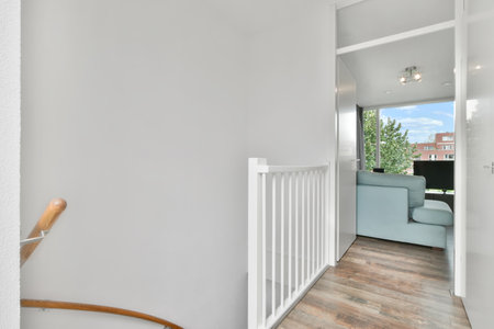 Bright interior design of a luxury houseの写真素材