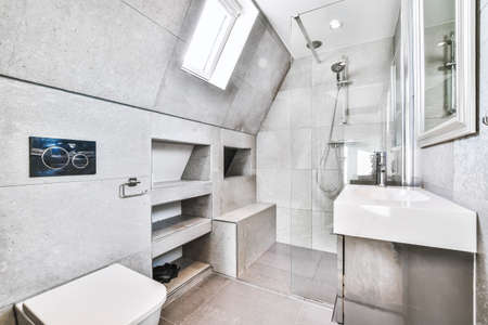 Interior design of luxury and beautiful bathroom