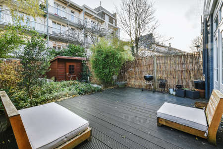 View of the beautiful veranda of the house