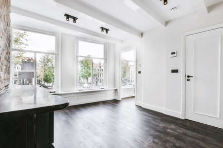 Stylish empty room for a living room