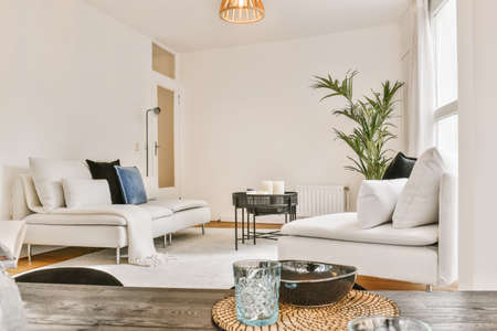 Lovely home decor with living room in the background