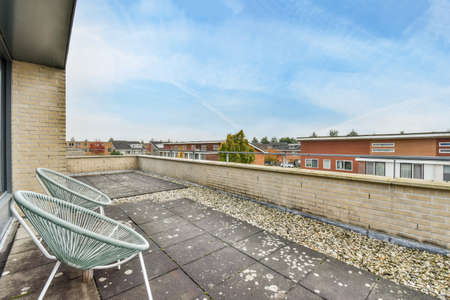 View of the beautiful veranda of the house