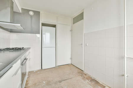 Interior of a beautiful kitchen of an elite houseの写真素材