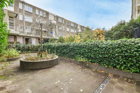 Beautiful view of a residential building yard