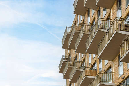 View of the balconies of the house