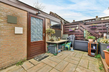 View of the beautiful veranda of the house