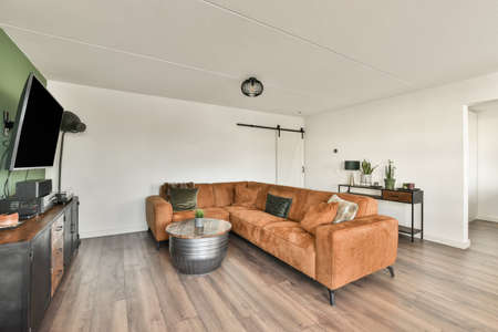 Interior of a beautiful living room. Modern and luxury house design
