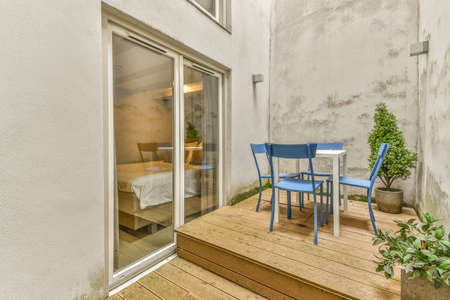 Interior of a spacious room in a luxury houseの写真素材