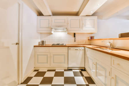 Iterior design of luxury and beautiful kitchenの写真素材