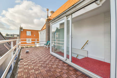 View of the beautiful veranda of the house