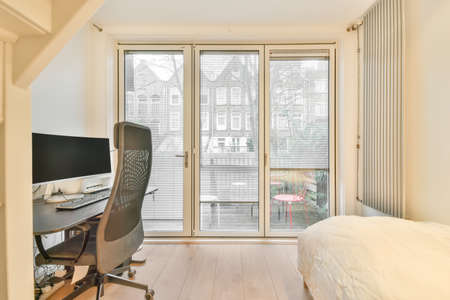 Cozy home office room in a luxury design