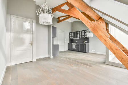 Interior of a beautiful kitchen of an elite house