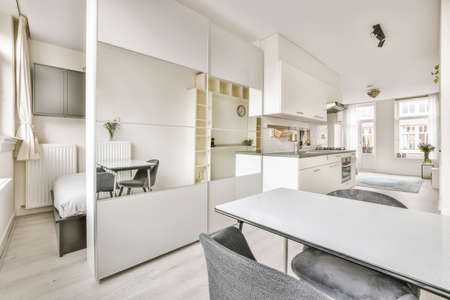 Iterior design of luxury and beautiful kitchen
