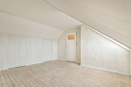 Empty room during renovation in modern house