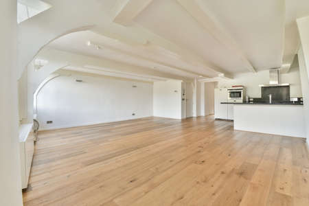 Interior design of modern fully equipped kitchenの写真素材