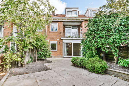 Wonderful courtyard of the house with a delightful garden