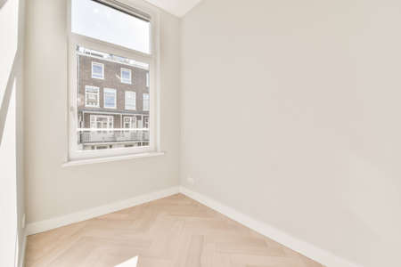 Interior of a spacious room without furnitureの写真素材