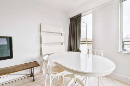 Dining room interior in modern urban appartment