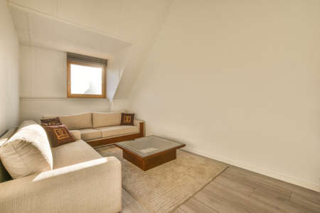 Beautiful living room interior with hardwood floors