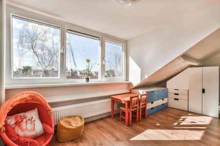 Luxury interior design of a modern childrens room