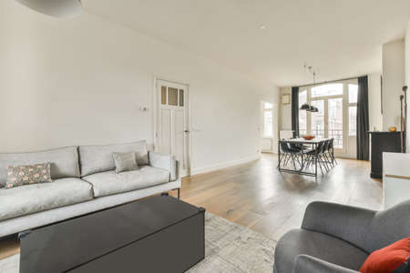 Spacious apartment with combined dining area and living room