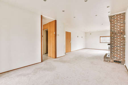 A cozy and spacious empty room in a luxury house