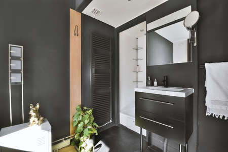 Interior design of beautiful and elegant bathroomの写真素材
